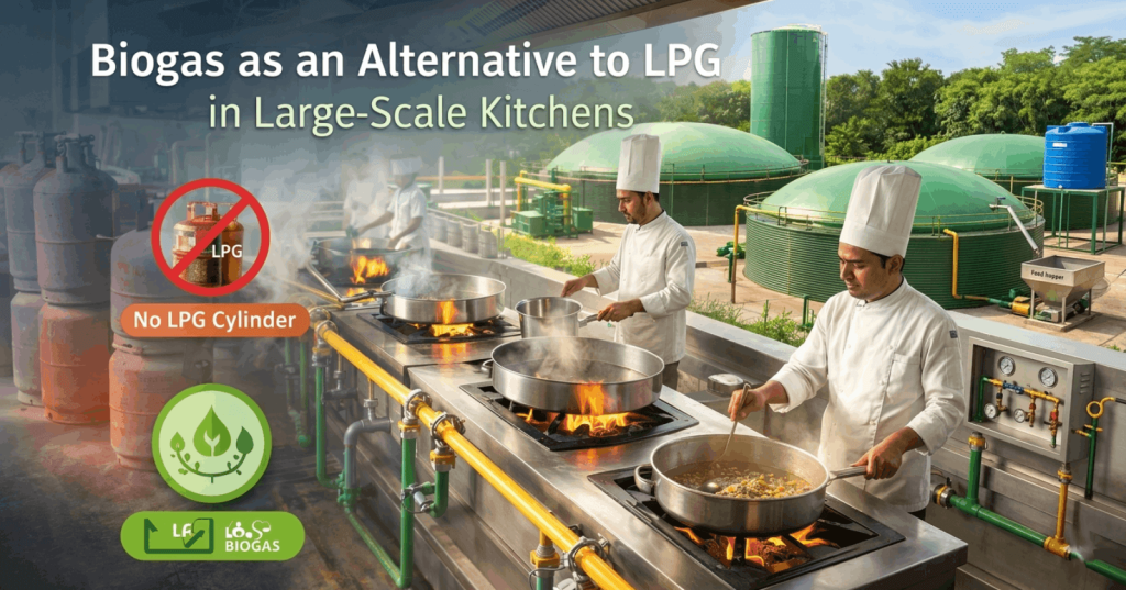 Biogas as an Alternative to LPG in Large-Scale Kitchens