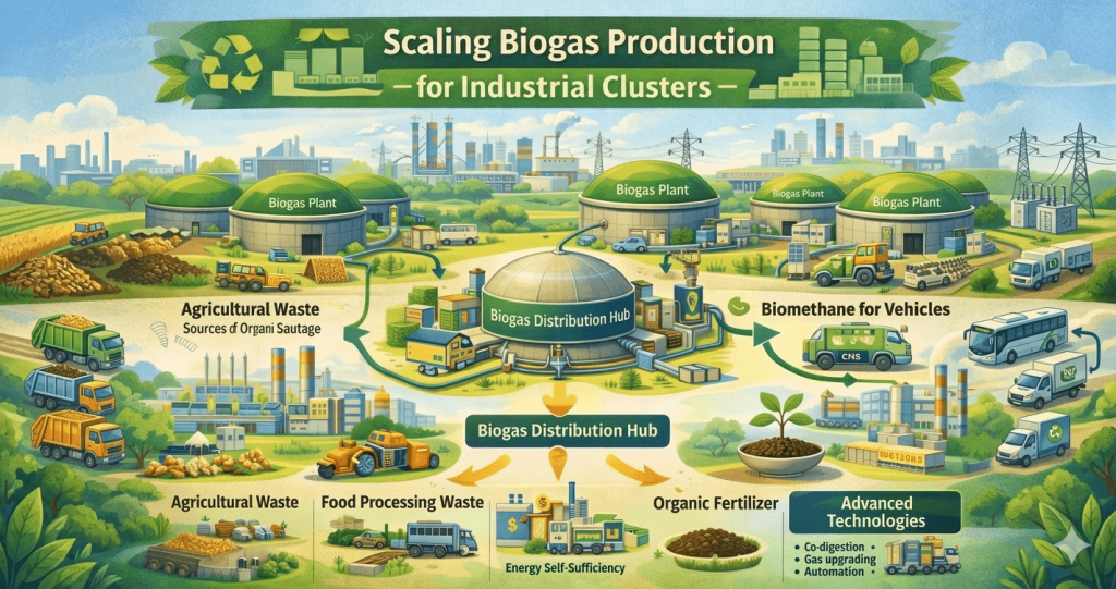 Scaling Biogas Production for Industrial Clusters