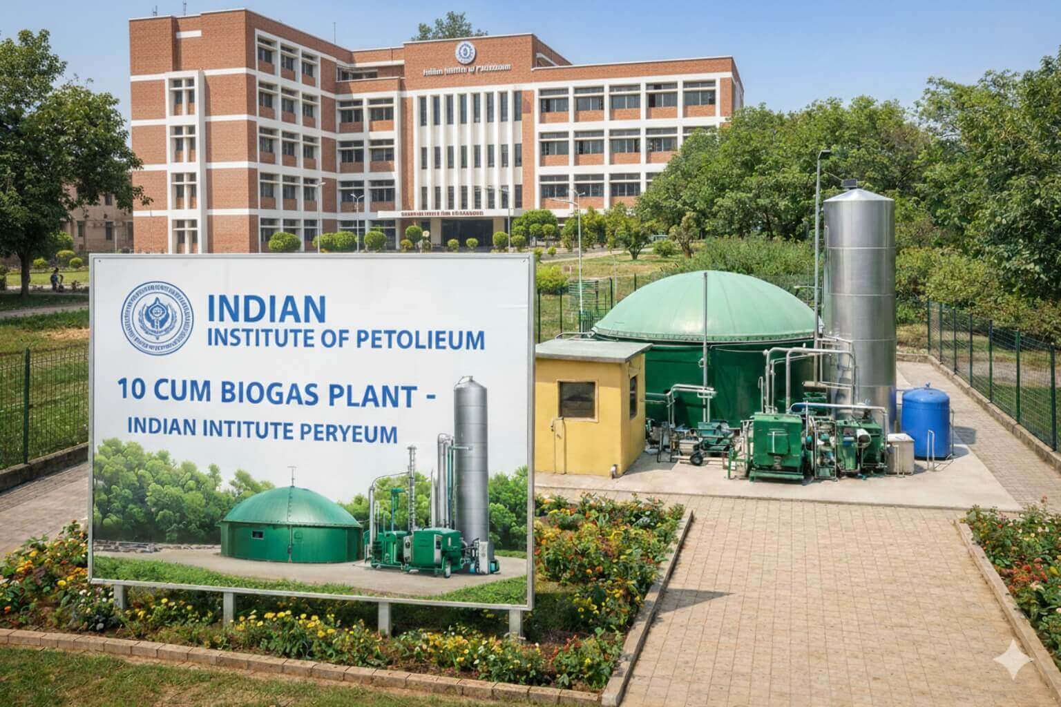 10 Cum Biogas Plant Indian Institute of Petroleum
