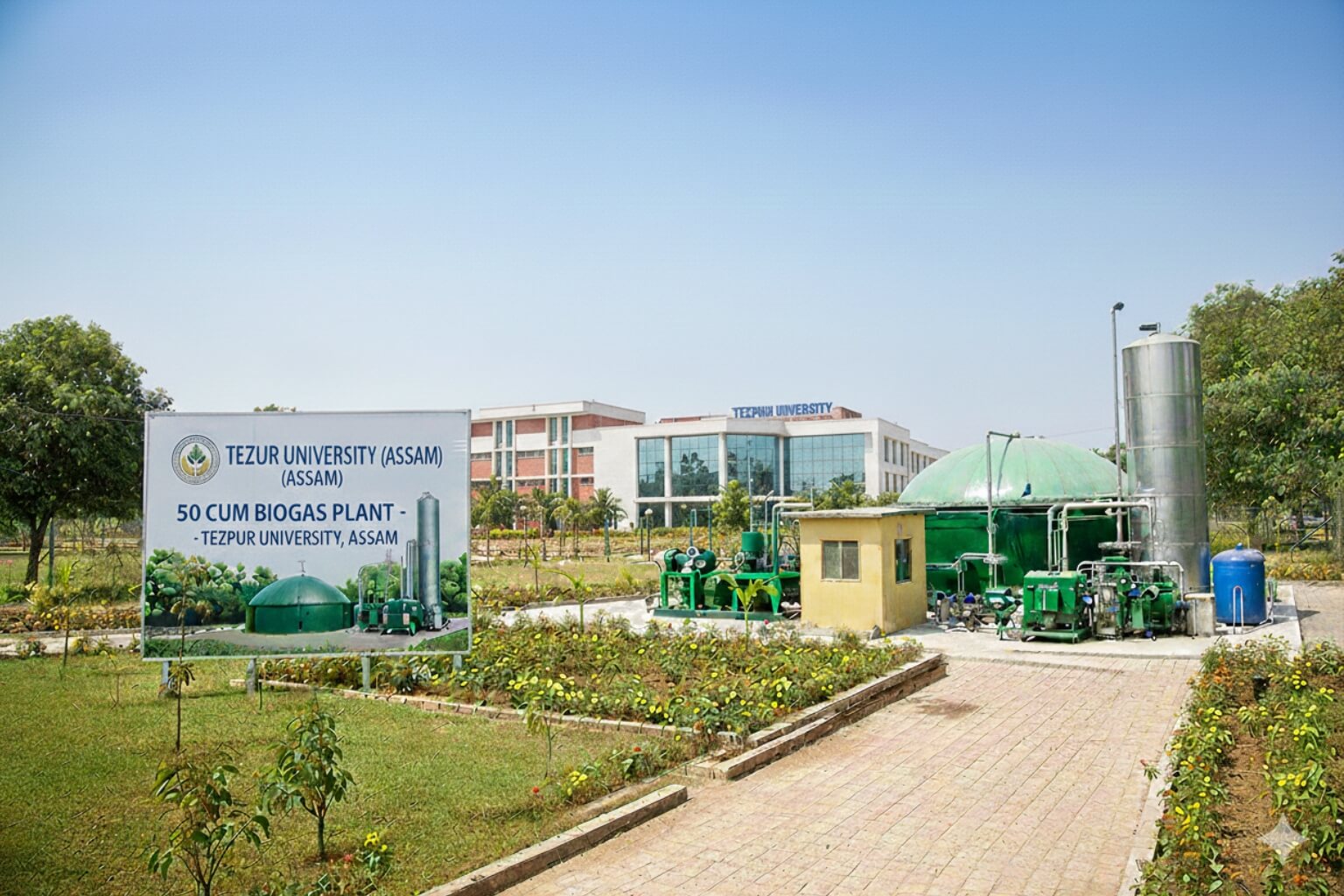 50 Cum Biogas Plant Tezpur University Assam