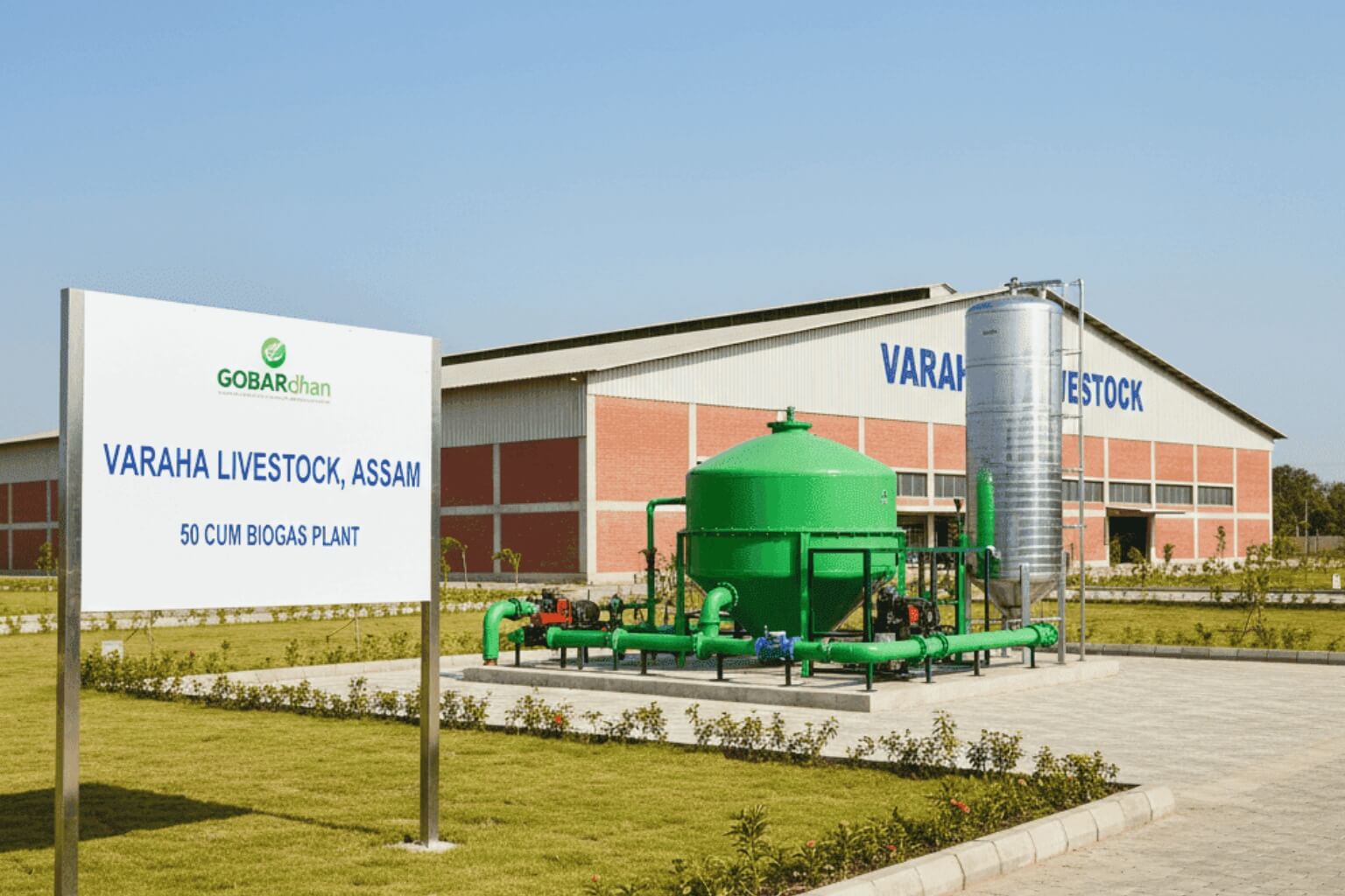 50 Cum Biogas Plant Varaha Livestock Assam