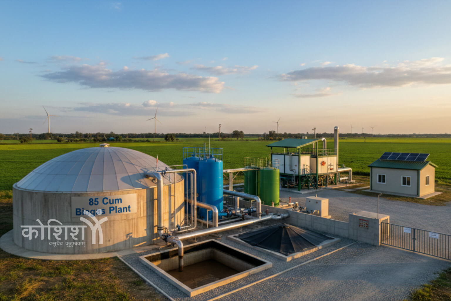 85 Cum Biogas Plant