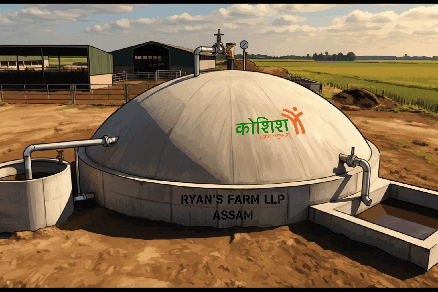 75 Cum Biogas Plant