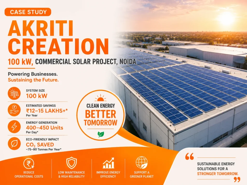 100 kW Solar plant