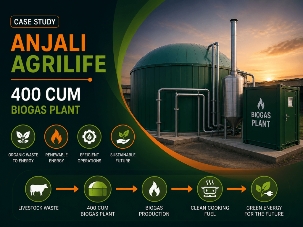 400 CUM Biogas Plant
