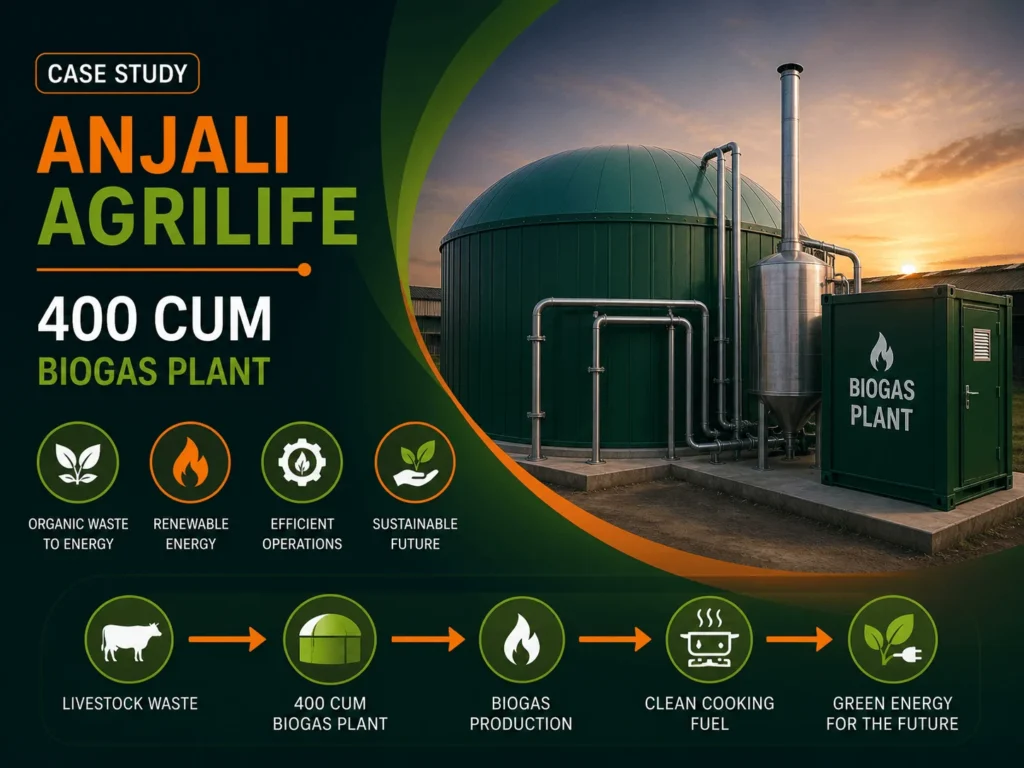 400 CUM Biogas Plant