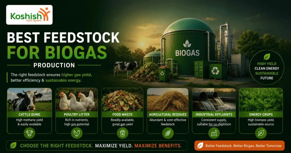 Best Feedstock for Commercial Biogas Production