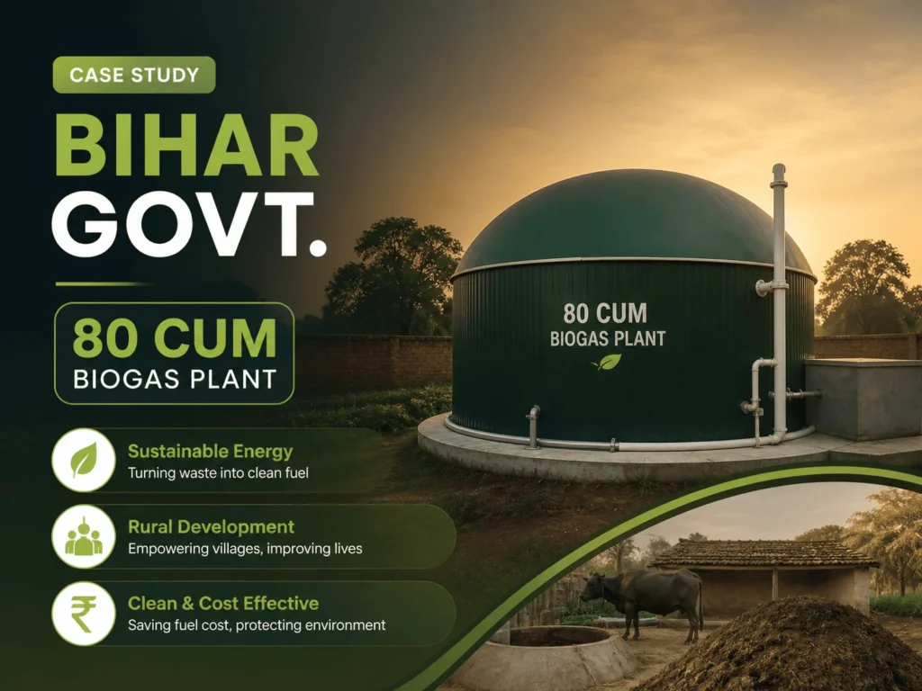 80 CUM Biogas Plant