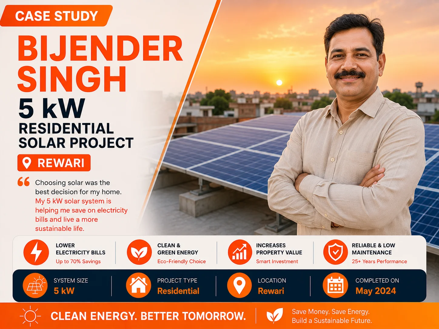 5 kW Solar Plant
