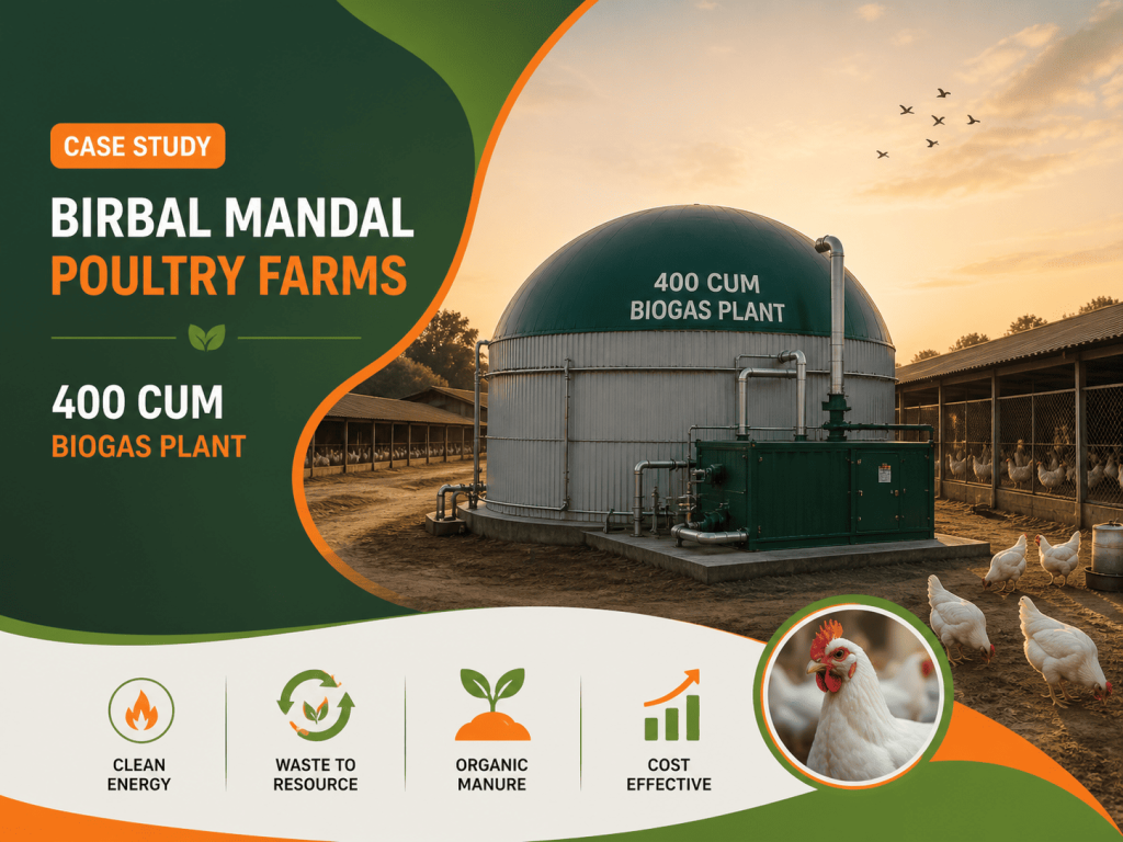 400 CUM Biogas Plant