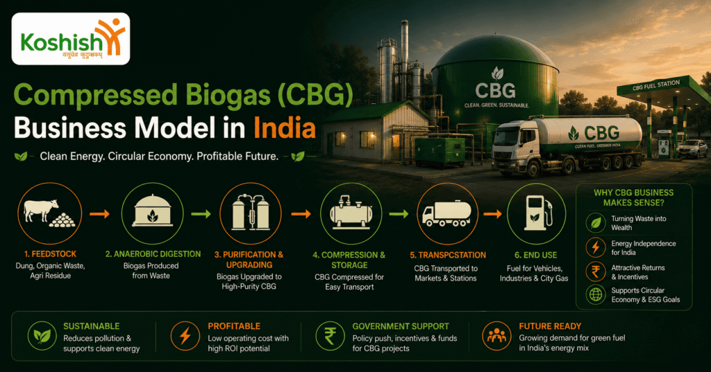 Compressed Biogas (CBG) Business Model in India