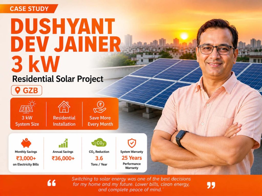 3KW solar plant