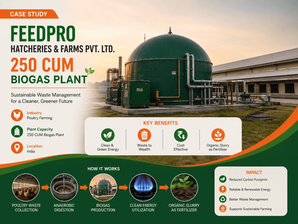250 Cum Biogas Plant