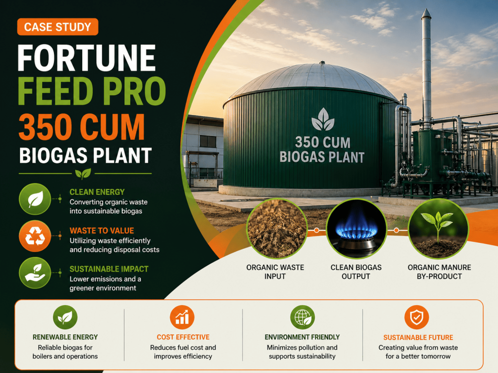 350 CUM Biogas Plant