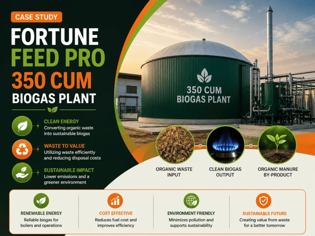 350 CUM Biogas Plant