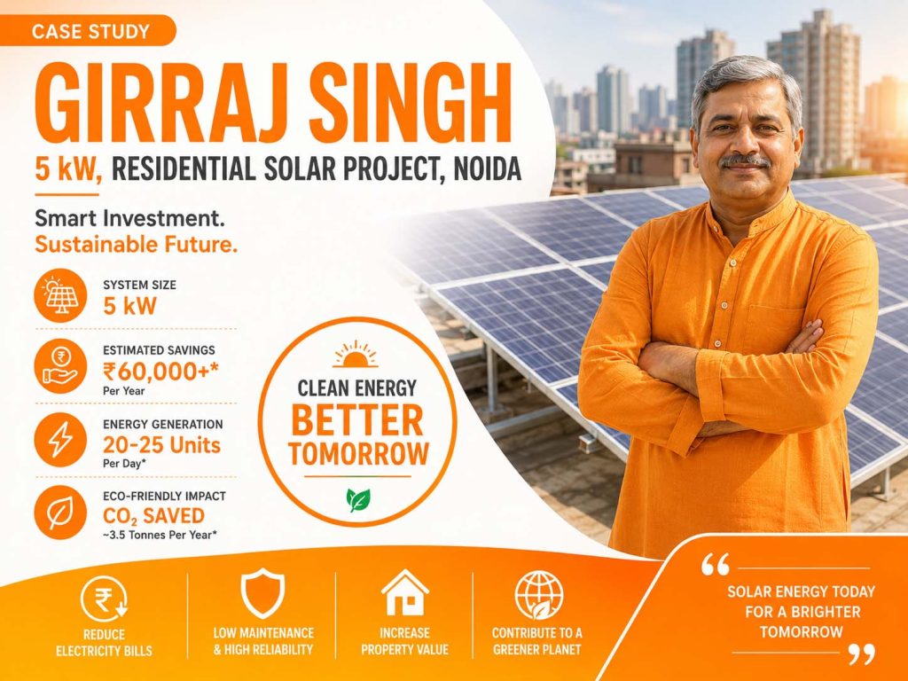 5 kW, Solar plant