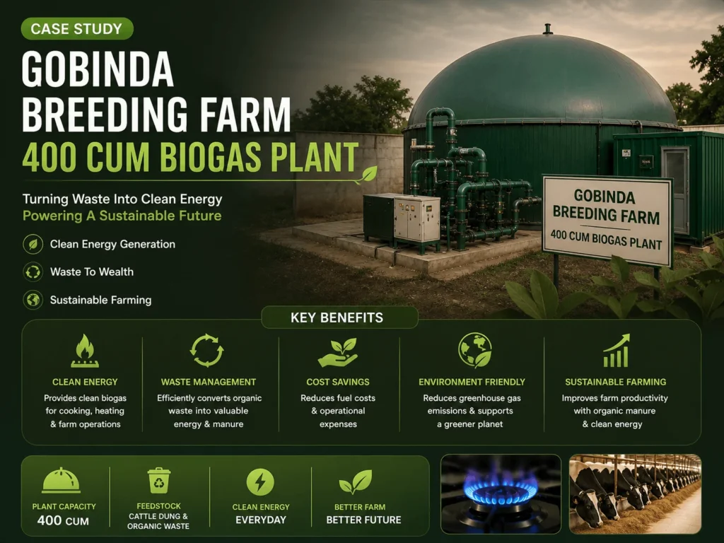 400 CUM Biogas Plant