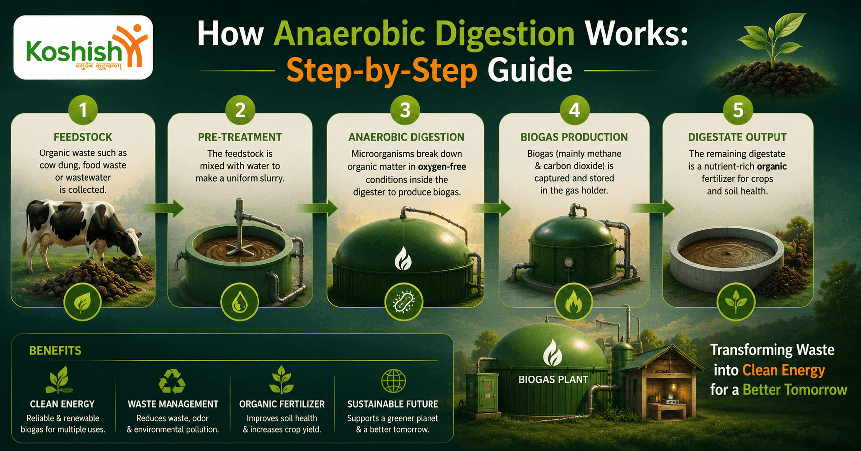 How Anaerobic Digestion Works in Poultry Biogas Plant Operation