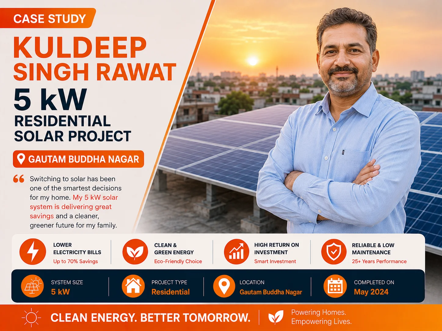 5 kW Solar Plant