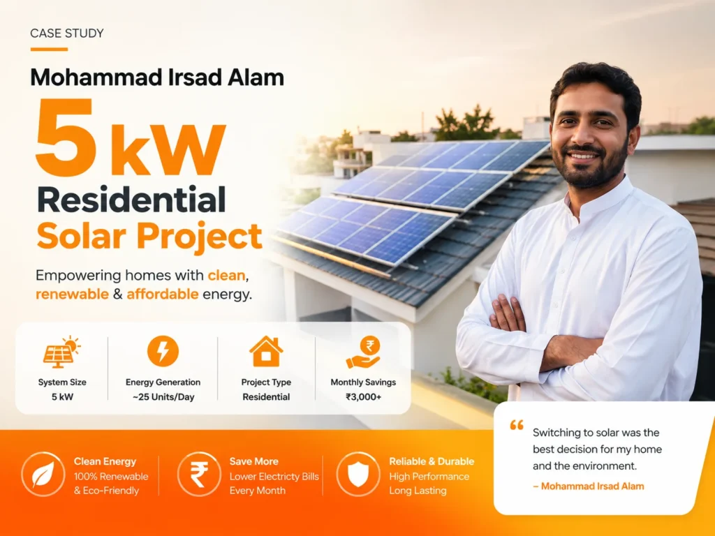 5 kW Solar plant