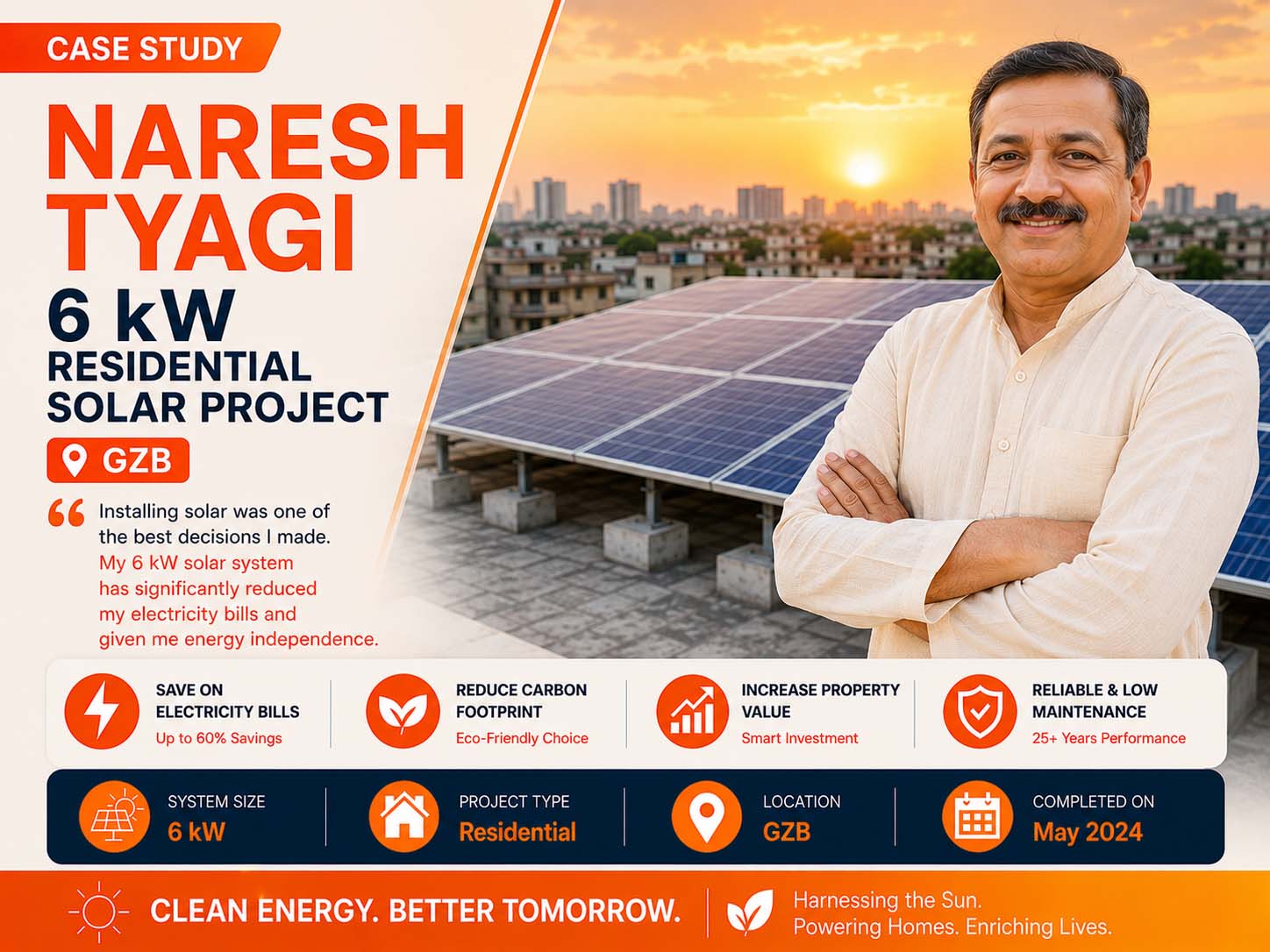 6 kW, Solar Plant