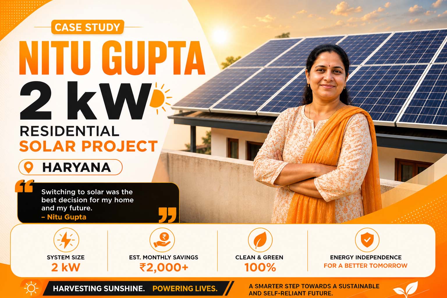 2 kW Solar Plant