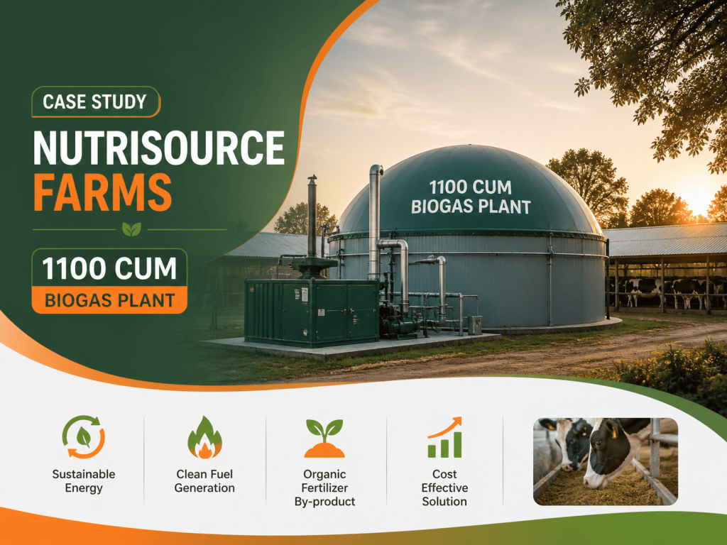1100 CUM Biogas Plant