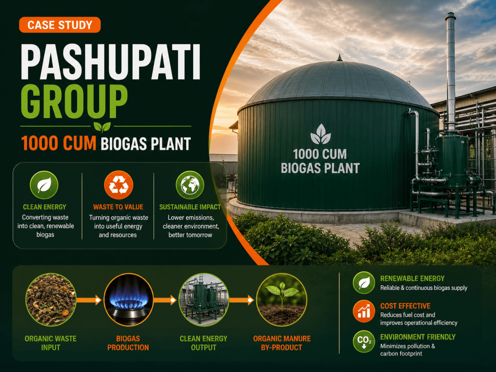 1000 CUM Biogas Plant