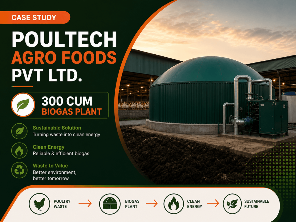 300 CUM Biogas Plant