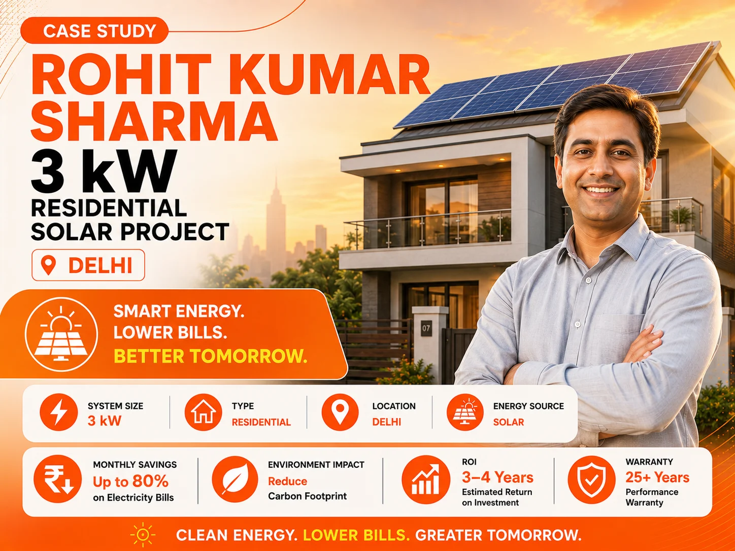 3 kW, Solar Plant