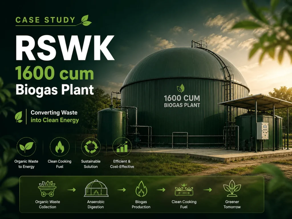 1,600 CUM Biogas Plant