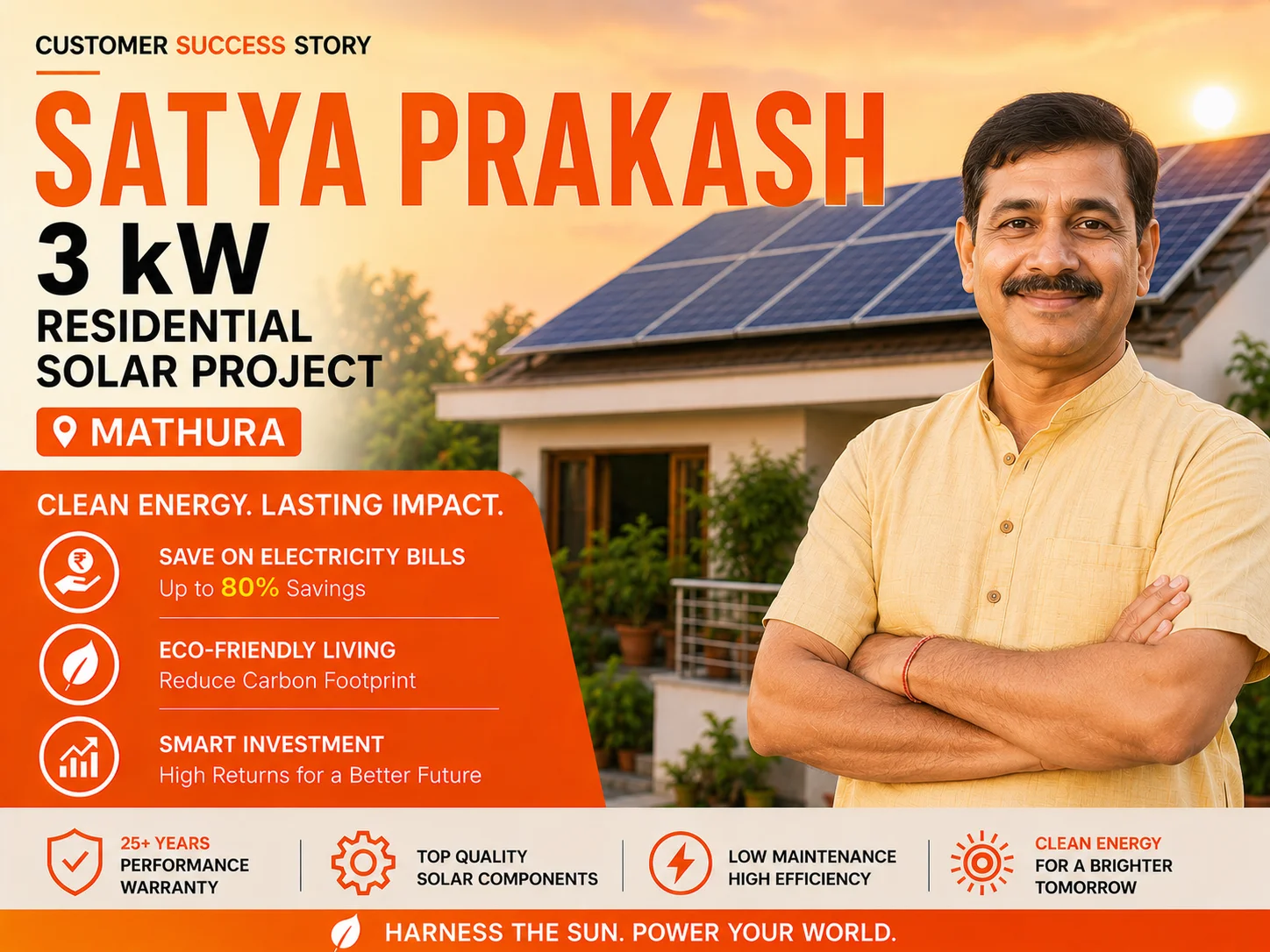 3 kW Solar plant