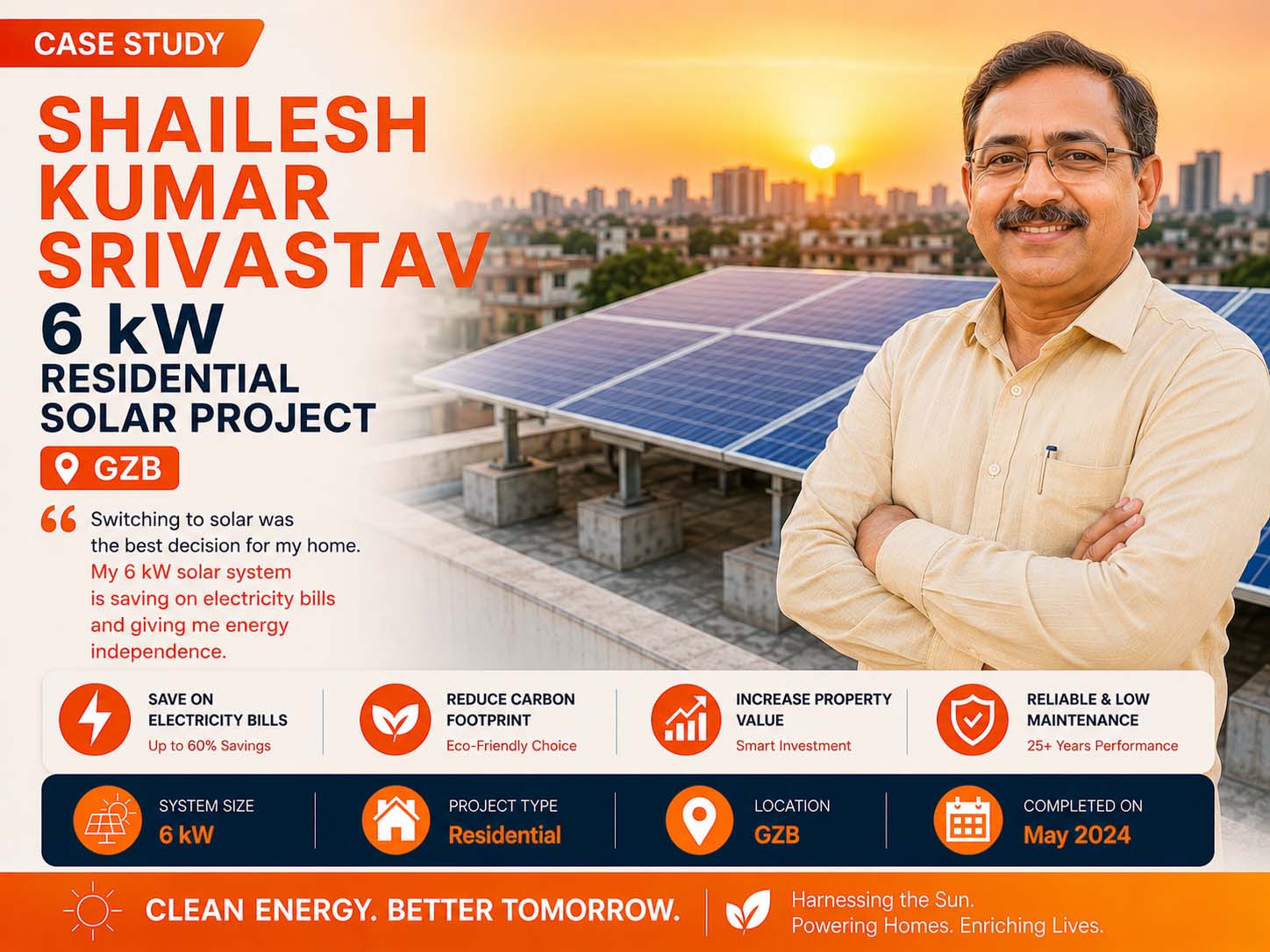 6 kW, Solar Plant