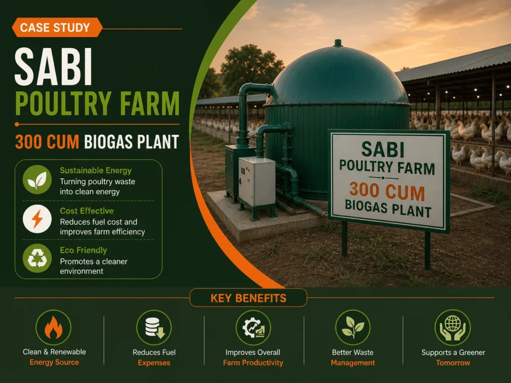 300 CUM Biogas Plant