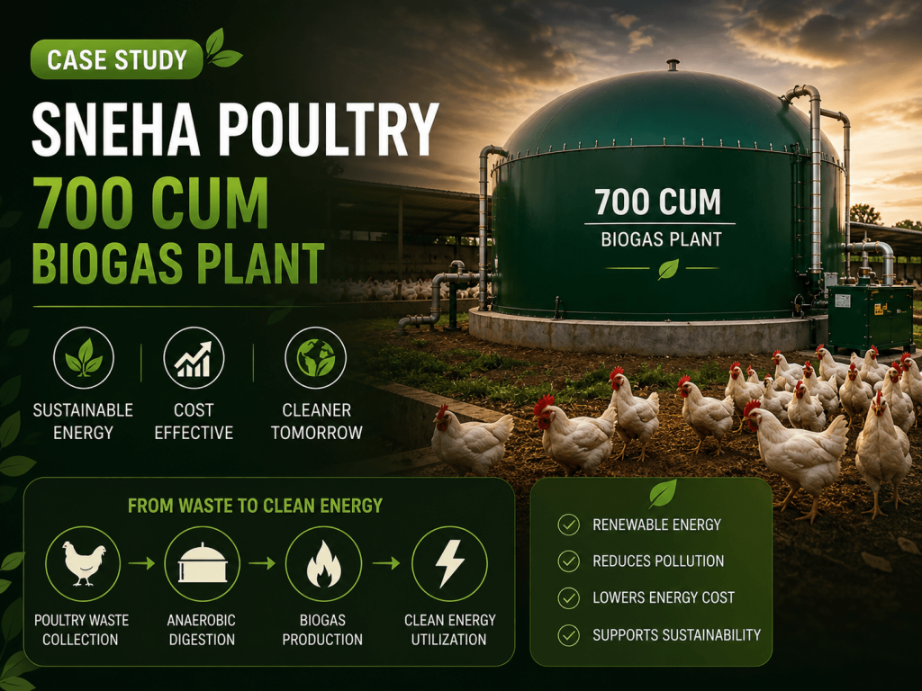 700 CUM Biogas Plant