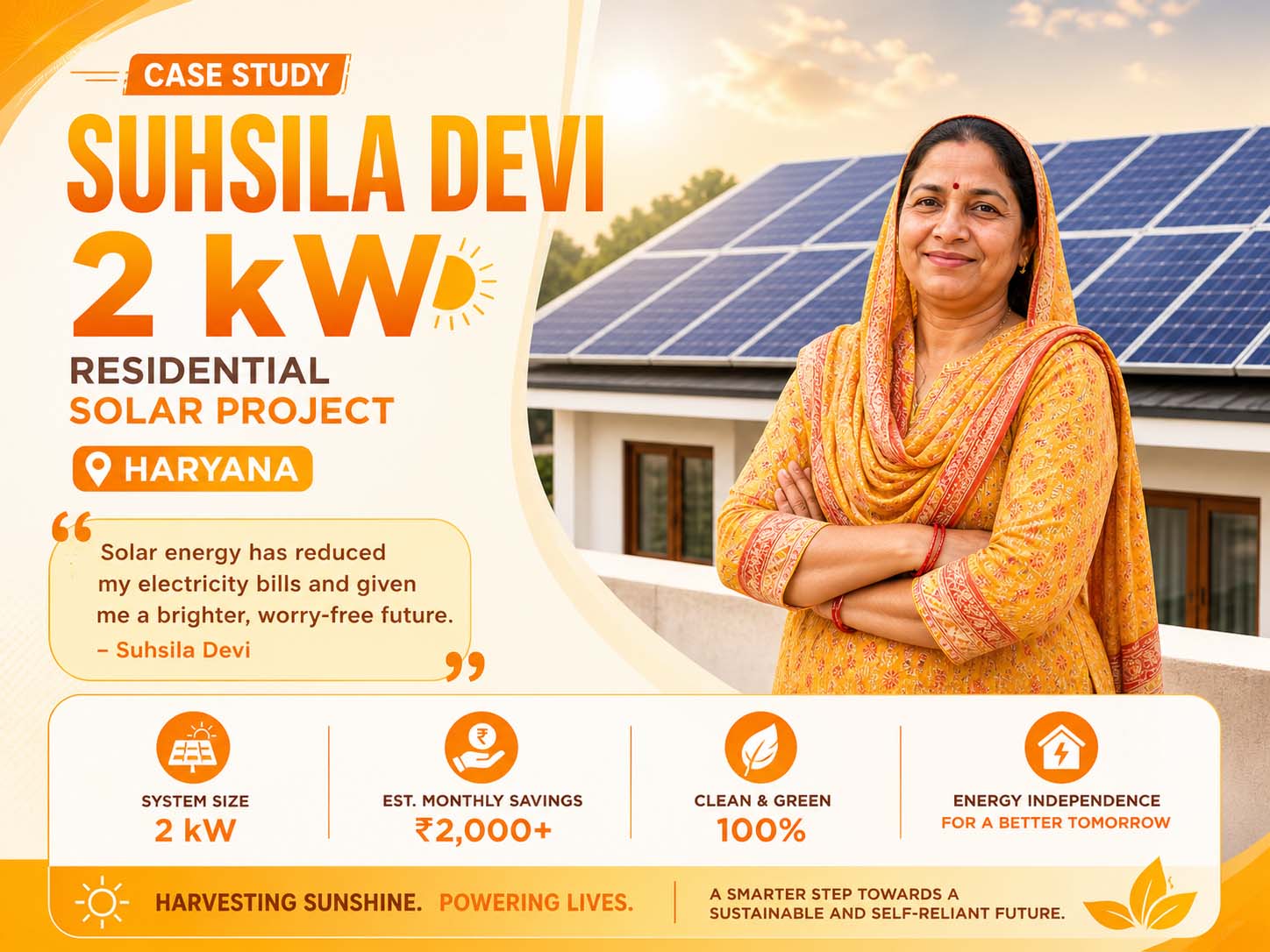 2 kW Solar Plant