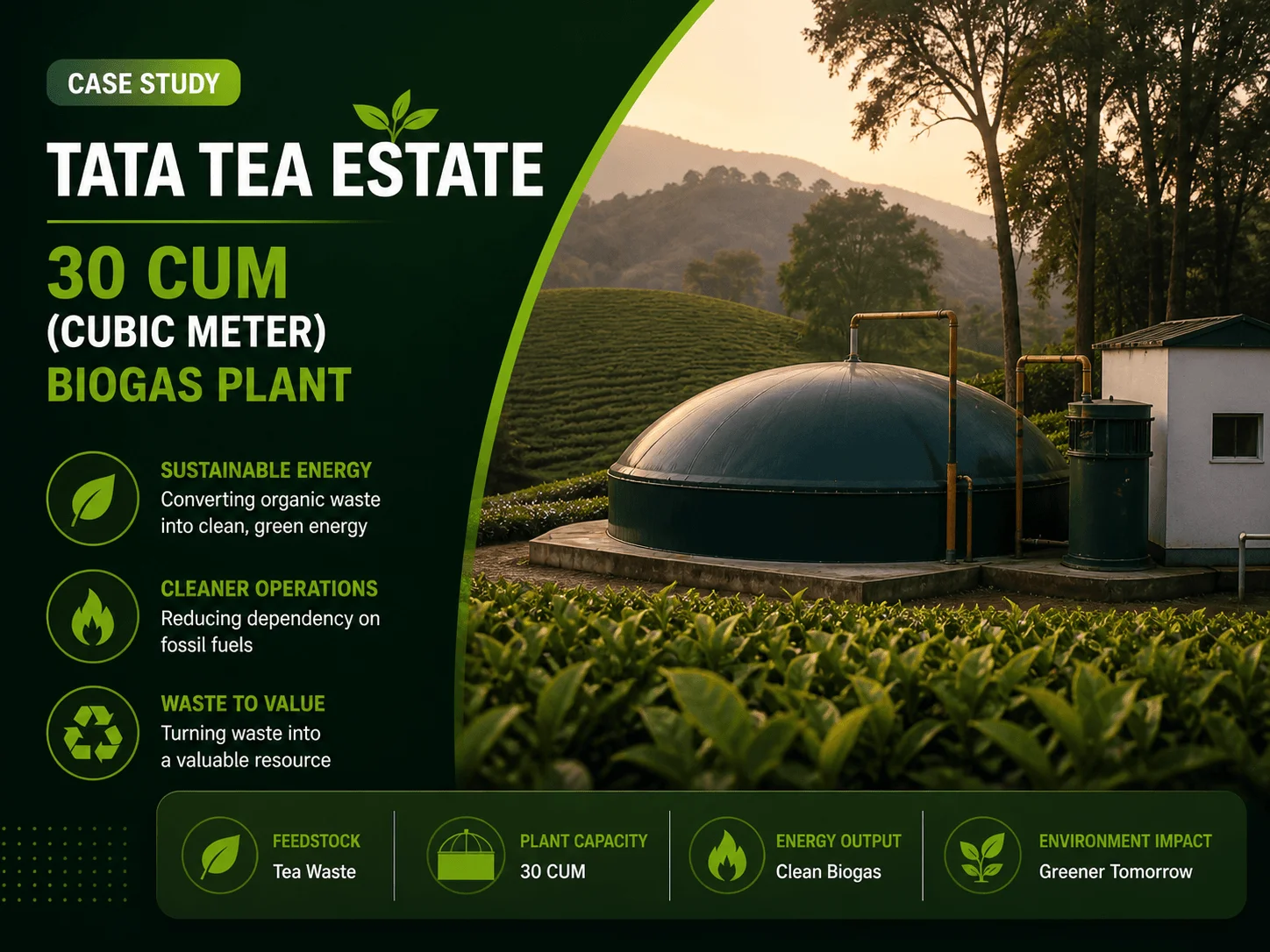 30 CUM Biogas Plant