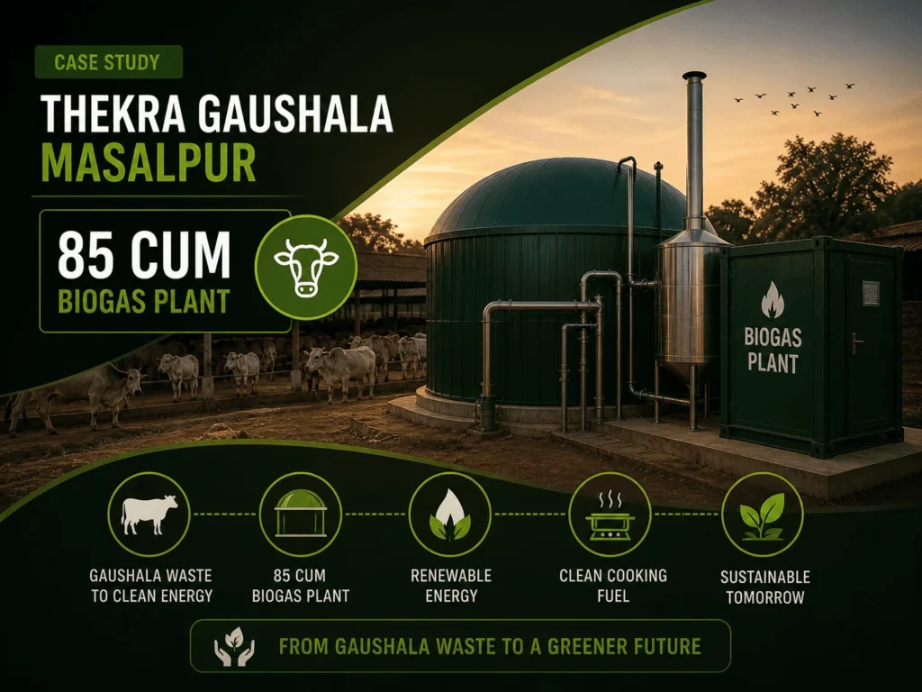 85 CUM Biogas Plant