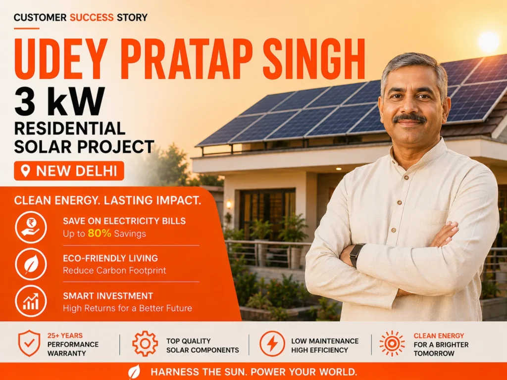 3 kW Solar plant