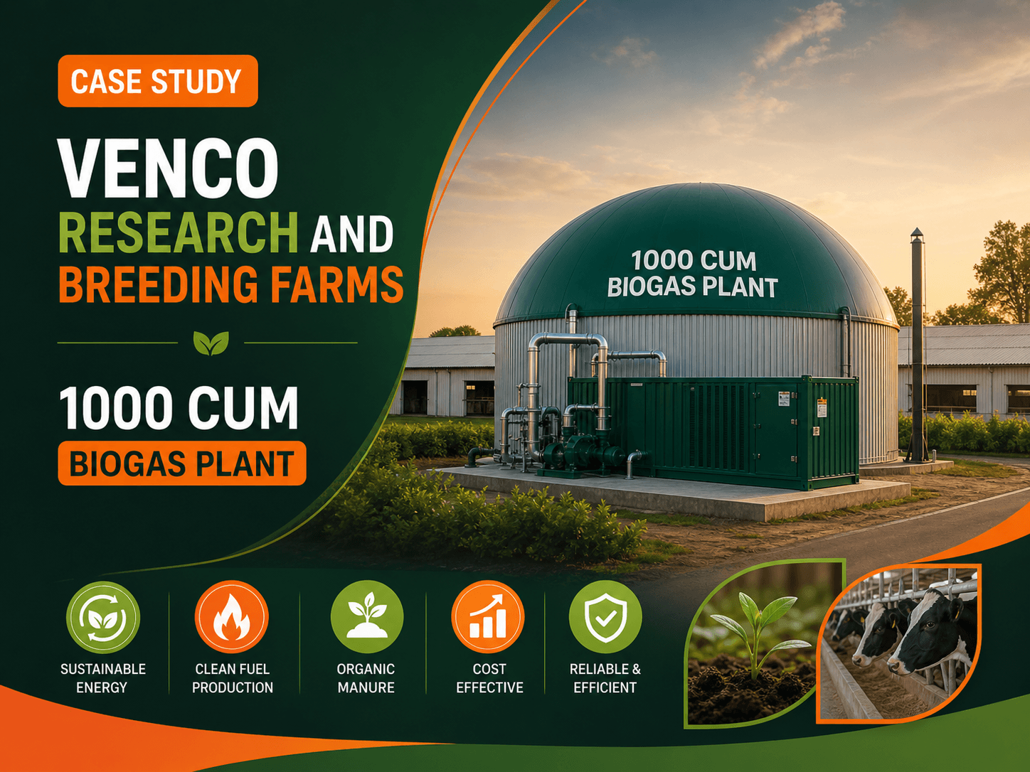 1000 CUM Biogas Plant