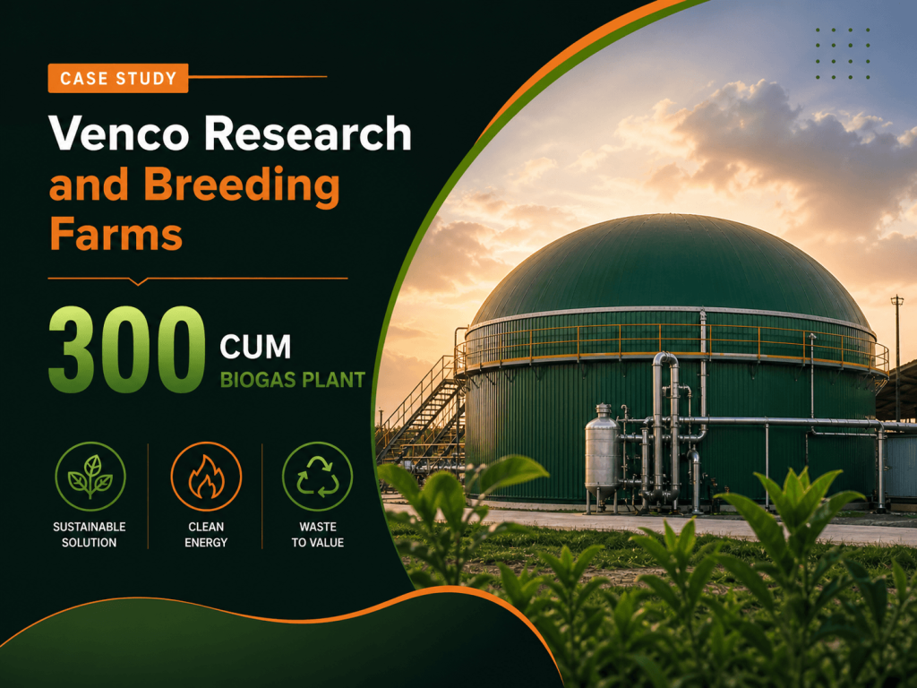 300 CUM biogas Plant