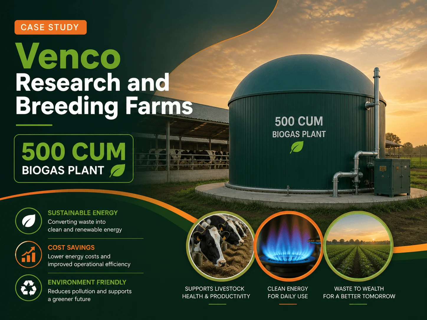 500 CUM Biogas Plant