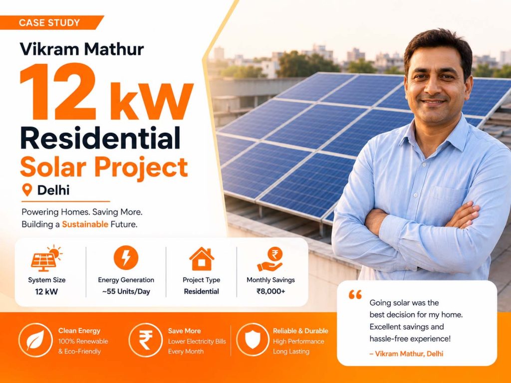 12 kW, Solar Plant
