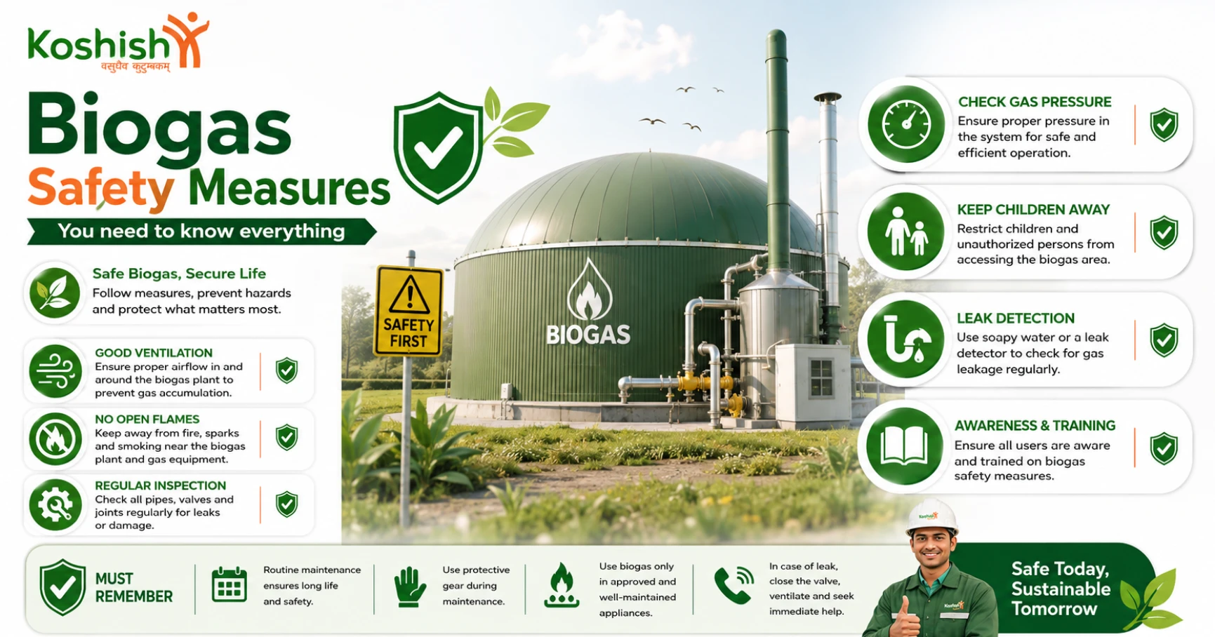 Biogas Safety Measures: You Need to Know Everything