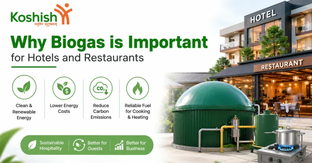 Why is biogas important for Hotels and Restaurants