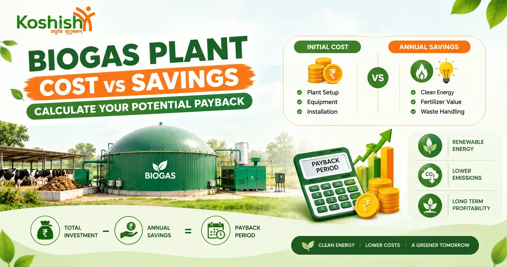 Biogas Plant Cost vs Savings: Calculate Your Potential Payback