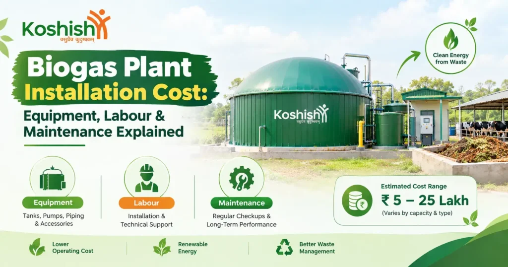 Biogas Plant Installation Cost: Equipment, Labour & Maintenance Explained